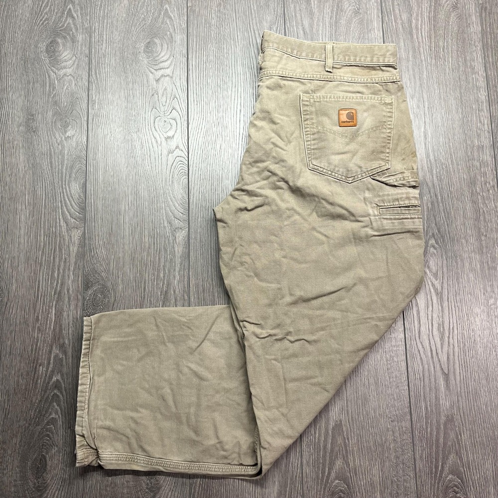 Vintage Carhartt Y2k Canvas Workwear Carpenter Pants 40 31 Brown Streetwear